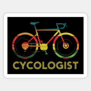 Funny Cycologist Bicycle Humor Magnet